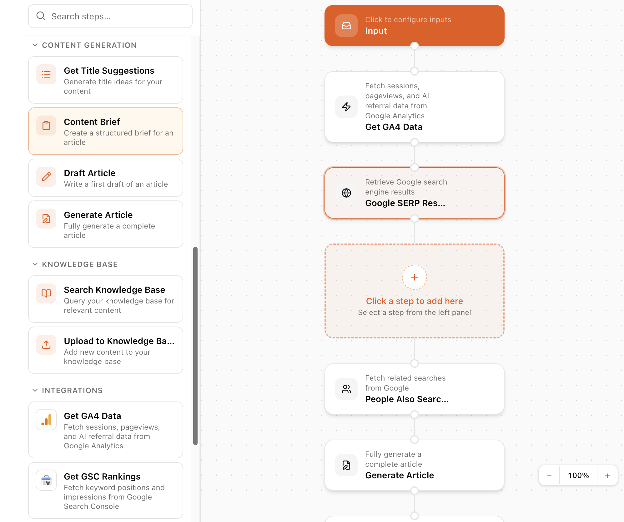 Platform automation interface
